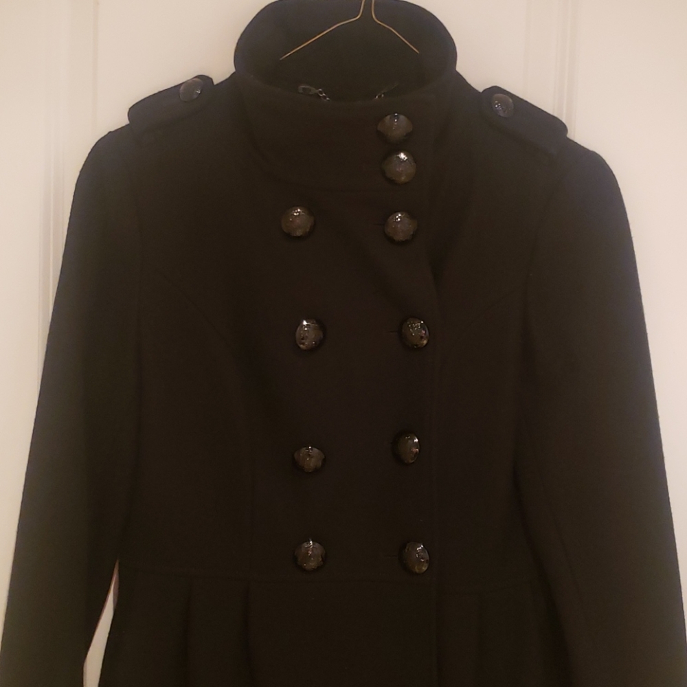 NWOT Stylish Military Coat With Buttons Details